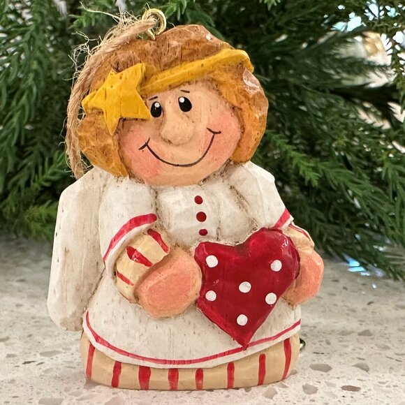 Midwest of Cannon Falls ANGEL WITH HEART Eddie Walker Christmas Ornament - Picture 2 of 6